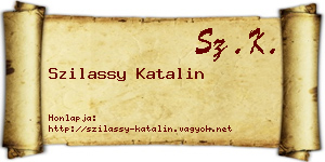 Szilassy Katalin névjegykártya